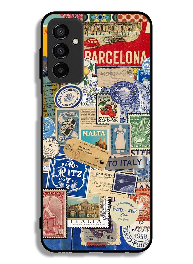 Tolwak Samsung Galaxy M23 Protective Case Cover Stickers Of Different Cities - Image 2