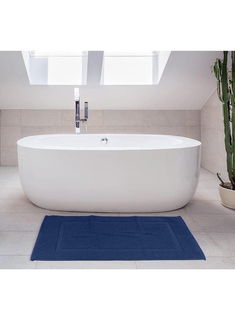 Bliss Casa - 100% Cotton Bath Mats (2 Pack, 50 x 80 cm) - 1000 GSM Bathroom Mat for Toilets, Super Soft and Extra Absorbent Floor Mats For Elegant Look - Image 4