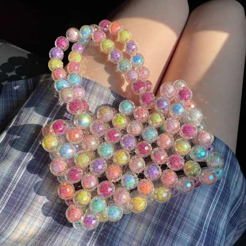ANCADN 16mm Acrylic Beads 90pcs Shine Colorful Bead Multicolor Round Beads for DIY Jewelry Making (ab Polyhedral) - Image 4