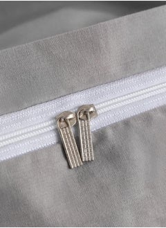 LUNA Home King Size 6-Piece Premium Quality Bedding Set in Solid Grey, No Filler Included.  - Image 3