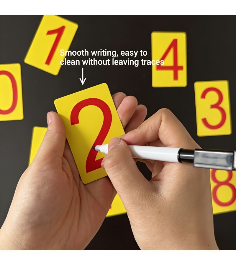 10PCS Magnetic Stickers With 1 Whiteboard Marker Erasable Traceless For Home Classroom Office - Image 5