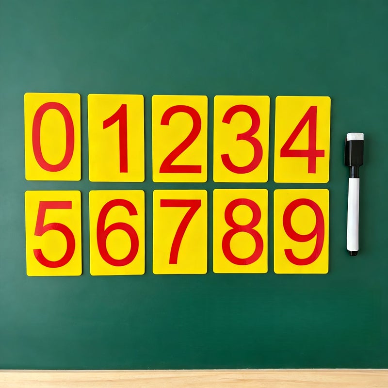 10PCS Magnetic Stickers With 1 Whiteboard Marker Erasable Traceless For Home Classroom Office - Image 3