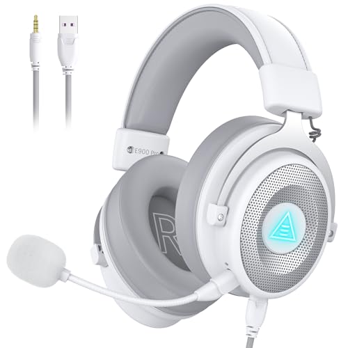 EKSA USB Gaming Headset for PC, Computer Headphones with Detachable Noise Cancelling Microphone, 7.1 Surround Sound, 50MM Driver, Wired Headset with Mic for PS4/PS5, Xbox One, Laptop, Work - Image 1
