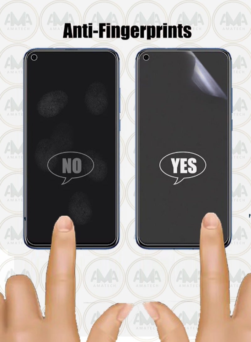 قطعتين ستكر حماية شاشة من الهايدروجيل الغير لامع يحمي الشاشة من الغبار وبصمات الاصابع لهاتف  شاومي poco c61 - Image 2