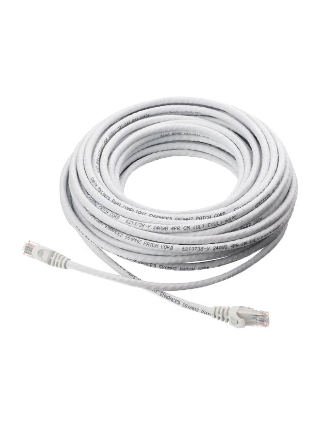كابل شبكة CAT6 أبيض/ شفاف