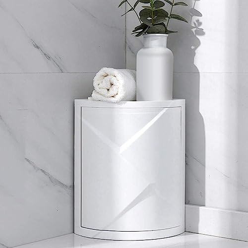 Olpad Bathroom Corner Shelf, 360 Degree Rotating Triangle Shelf, Multifunctional Corner Shelf, Cosmetic Swivel Tray Storage Cabinet, Multilayer Storage Rack (Small) - Image 3