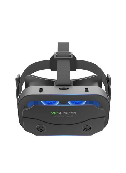 نظارة الواقع الافتراضي VR متوافقة مع هاتف iPhone وAndroid ضمن شاشة عرض 4.7-7.0 بوصة - نظارات الواقع الافتراضي العالمية - نظارات ثلاثية الأبعاد جديدة ناعمة ومريحة (G13-أسود)