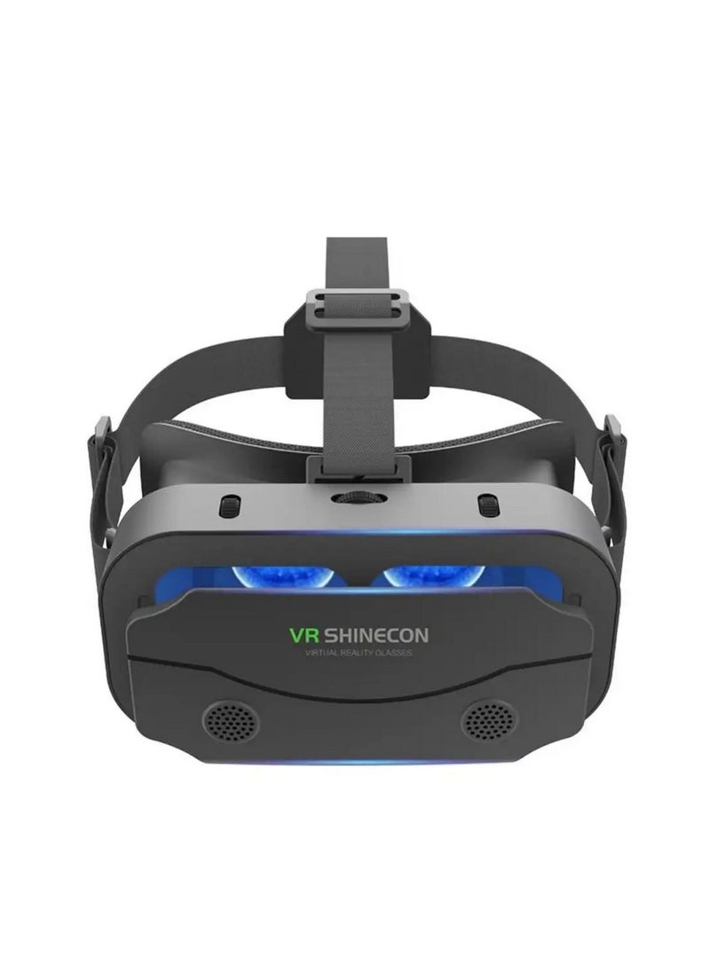 نظارة الواقع الافتراضي VR متوافقة مع هاتف iPhone وAndroid ضمن شاشة عرض 4.7-7.0 بوصة - نظارات الواقع الافتراضي العالمية - نظارات ثلاثية الأبعاد جديدة ناعمة ومريحة (G13-أسود)