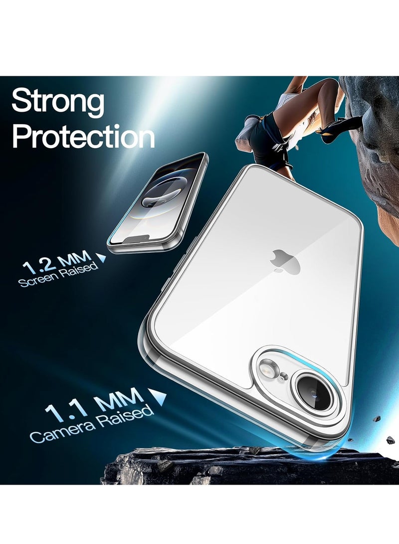 iPhone 16e 6.1-Inch Case Cover Crystal Clear Anti-Yellowing Shockproof Case Anti-Scratch HD Clear Back Cover For iPhone 16e 6.1-Inch - Image 4
