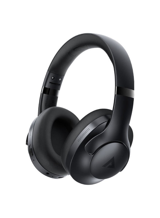 ACEFAST Wireless Over Ear Headphones H4, 55 Hours Play Time, Active  Noise Cancelling, Adjustable Headband, Foldable Earcups, IPX4 Water Resistance - Black - Image 1