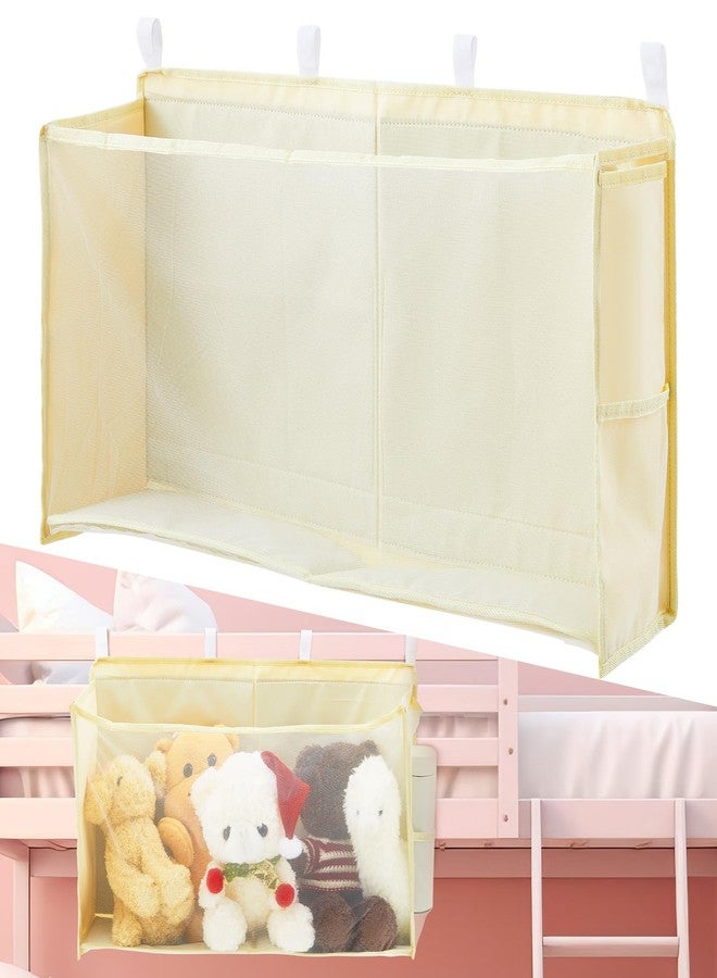 Beeveer Bedside Stuffed Animal Organizer Storage - Large Capacity Space Saving Plush Toy Organizer Net with Reinforced Sides & Extra Pockets, Stuffy Holder Bed Caddy, Beige - Image 1