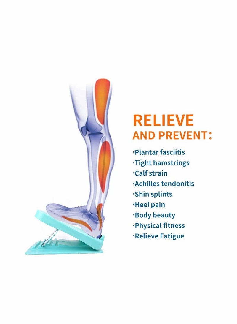 KASTWAVE لوحة مائلة، جهاز تمدد الساقين والكاحل والقدم لتمديد الساقين المشدودتين أو التهاب اللفافة الأخمصية قابل للتعديل 4 مستويات (سعة 330 رطل)، معدات تدريب القوة لآلات الساق - Image 3