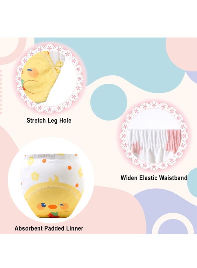 Vividorad 3 Piece Baby Potty Training Pants,Potty Training Underwear,Cloth Diaper for Boy and Girls, Breathable Potty Training Underwear, 6 Layers Breathable Cotton Absorbent Trainer Pants for Toddler Baby Boys Girls Waterproof,Size 90/100 / 110  - Image 4