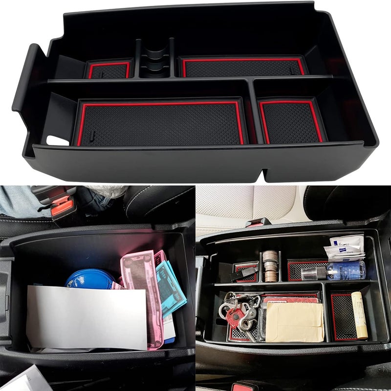 JOJOMARK Compatible with Ford Escape 2020 2021 2022 2023 2024 2025, Bronco Sport 2021-2023 2024 2025 Accessories Center Console Tray Organizer, Armrest Secondary Storage Box - Image 1