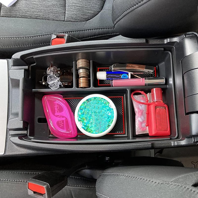 JOJOMARK Compatible with Ford Escape 2020 2021 2022 2023 2024 2025, Bronco Sport 2021-2023 2024 2025 Accessories Center Console Tray Organizer, Armrest Secondary Storage Box - Image 2