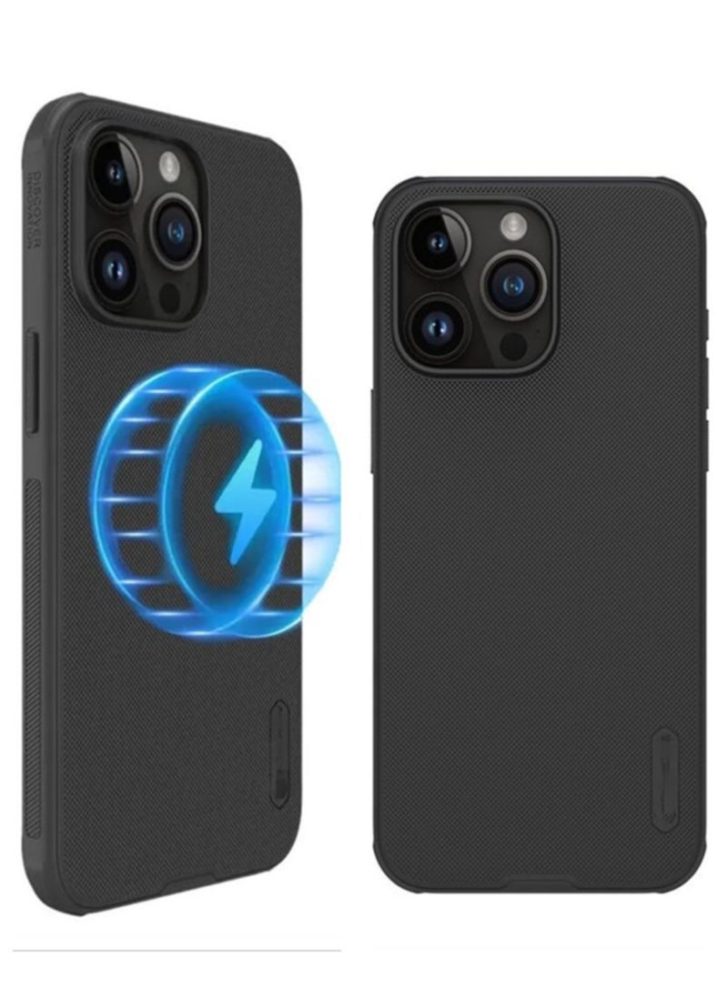 Aookay - Upgraded Magnetic Case for iPhone 15 Pro Max, Built in Strong Magnets, TPU frame and PC back shell Anti Fingerprin, Anti Fall, Anti shock, Slim Frosted Phone Cover - Image 1