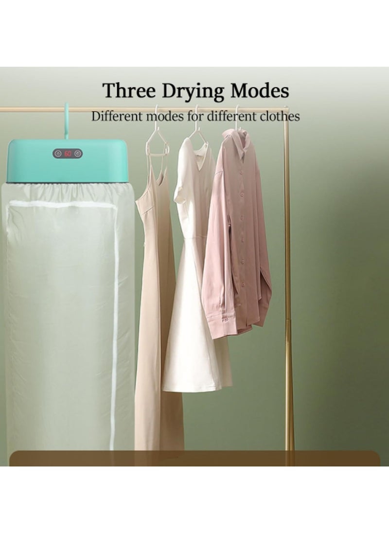 DubaiGallery Brightness Portable Clothes Dryer, Portable Dryer for Apartment, RV, Home,Travel, Compact Foldable Mini Electric Laundry Dryer Machine with Dryer Bag for Clothes, Underwear,Baby Clothes  - Image 2