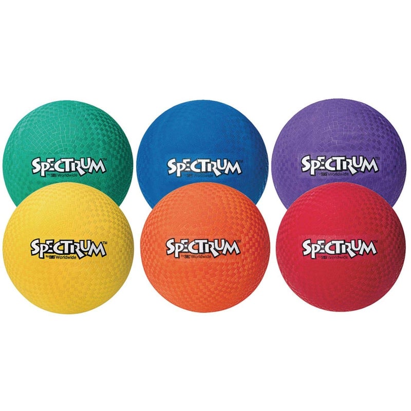 SS Worldwide Spectrum Playground Balls 812 Set of 6 Bright Colors Durable Rubber for ActionPacked Fun - Image 2