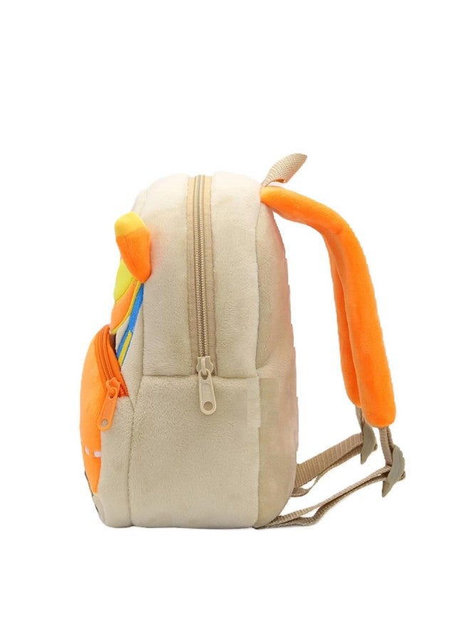 blue tree School Bag for Cute Kids for (1-6 Years), Preschool Soft Plush Bulldozer Truck Unicorn Bag, Mini Cartoon Backpack for Baby Boys and Girls - Image 4