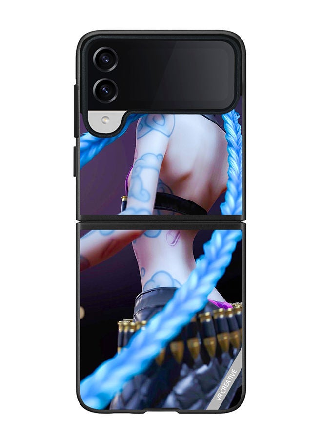 VR CREATIVE Protective Case Cover For Samsung Galaxy Z Flip4 Jinx League Of Legends Design Multicolour - Image 1
