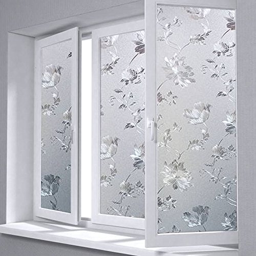 KREEPO Premium Frosted Window Film UV Blocking Privacy Vinyl Sheet Glass Film for Home| Office| Bathroom| Window & Door (12in X 175in)_04 - Image 5