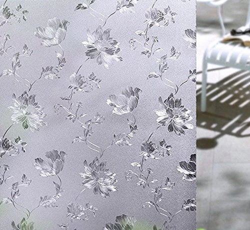 KREEPO Premium Frosted Window Film UV Blocking Privacy Vinyl Sheet Glass Film for Home| Office| Bathroom| Window & Door (12in X 175in)_04 - Image 3