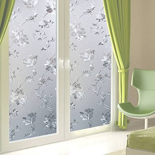 KREEPO Premium Frosted Window Film UV Blocking Privacy Vinyl Sheet Glass Film for Home| Office| Bathroom| Window & Door (12in X 175in)_04 - Image 4