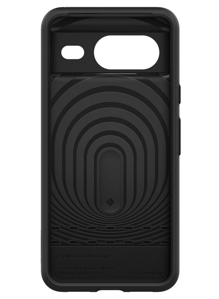 Caseology Parallax [Grade Drop Tested] TPU Case for Google Pixel 8 Case 5G, 3D Pattern (2023) - Matte Black - Image 3