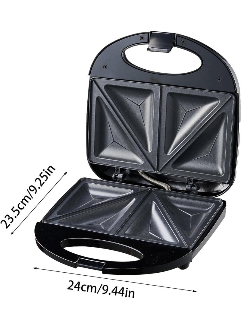 ليكسيس مكبس سندويشات، 3 في 1: مكبس سندويشات وشواية | صانع سندويشات الإفطار، مكبس بانيني وشواية مع ألواح غير لاصقة قابلة للفصل، مؤشر LED للجبن والبيض - Image 3