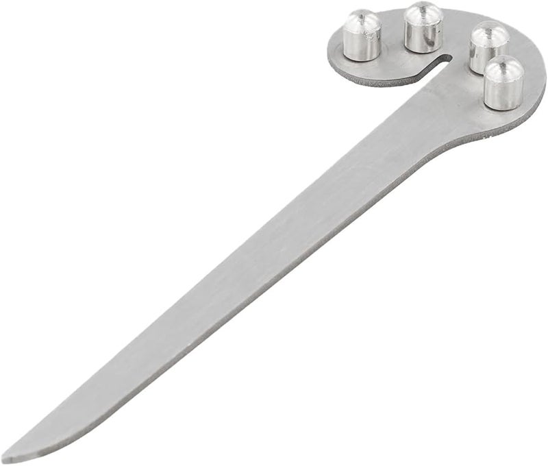 Stainless Steel Centerline Ruler 16.5cm Woodworking Measuring Tool For Marking Round Square Materials - Image 1