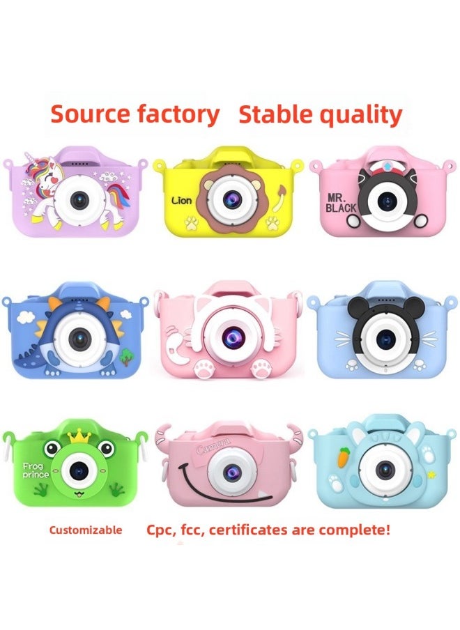 Children's Camera Can Take Pictures And Video HD SLR Digital Camera Cartoon Mini Camera Toy Birthday Gift-Color:(dudu Rabbit Purple) Ultra Hd Dual Camera (without Memory Card)  - Image 2