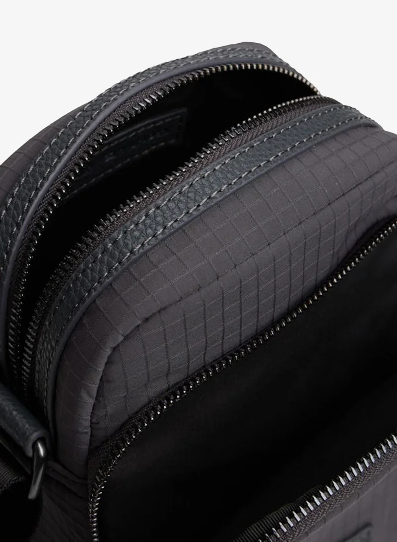 Tommy Hilfiger Charcoal Gray Logo Crossbody Bag for Men | Best Price UAE