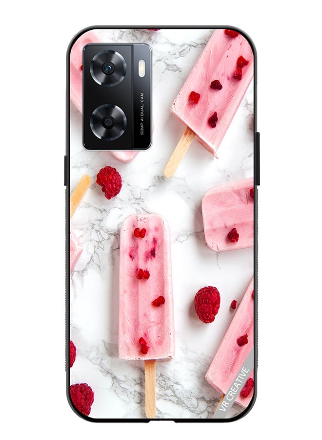 VR CREATIVE Protective Case Cover For Oppo A57/A77s Gulabi Iceream Design Multicolour - Image 1