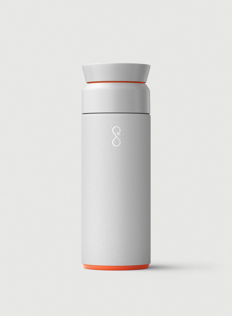 Ocean Bottle Brew Flask With 360º Leak Proof Lid Eco-Friendly Bottle 350ml - Rock Grey - Image 5