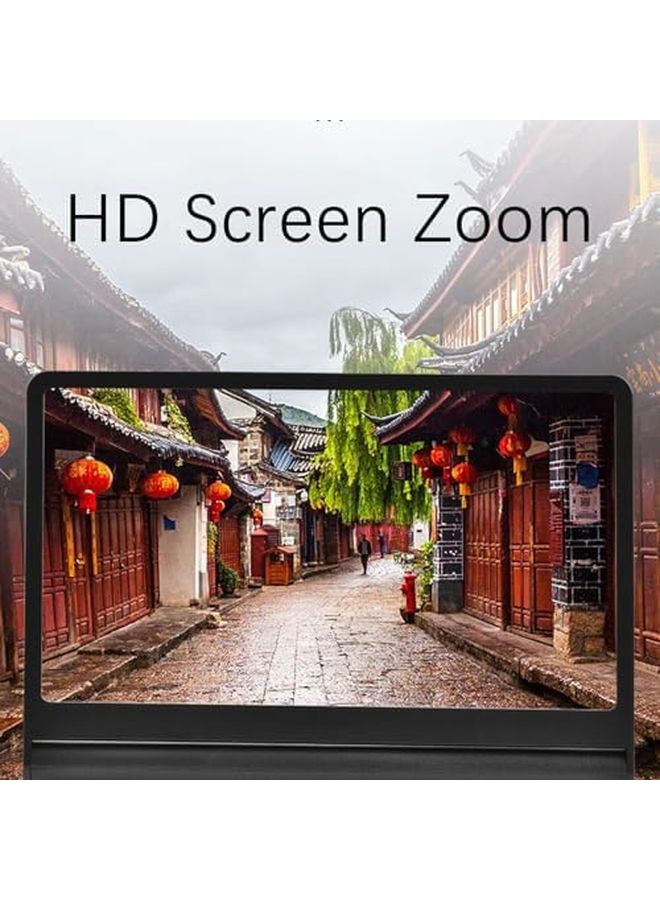 12 Inch HD Screen Magnifier with Dual Speakers for Mobile Phone Tablet Movies Gaming - Image 3