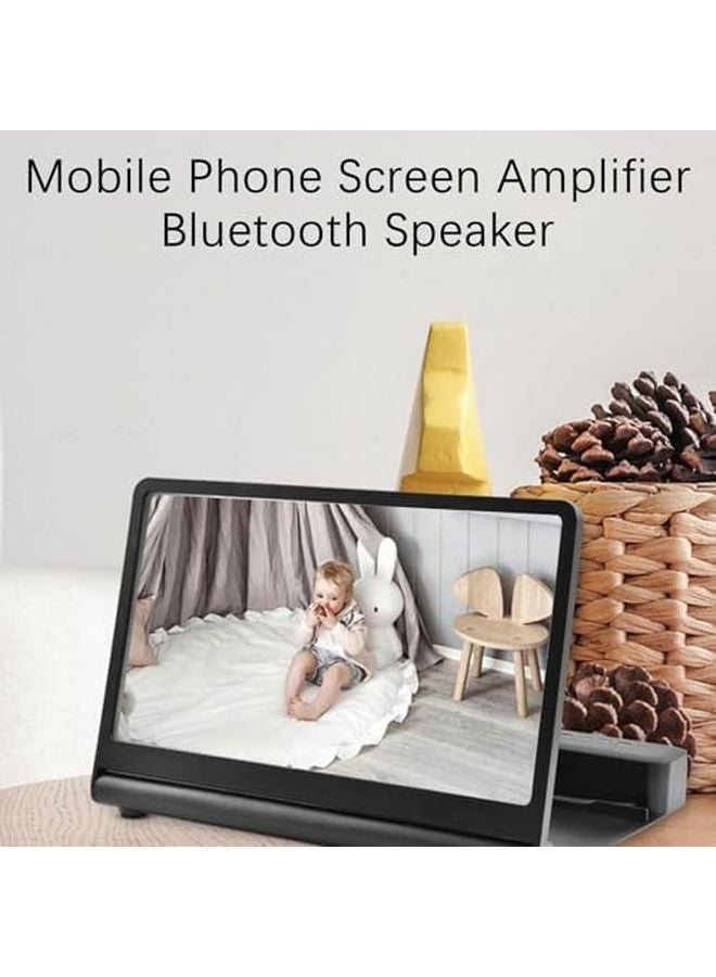 12 Inch HD Screen Magnifier with Dual Speakers for Mobile Phone Tablet Movies Gaming - Image 5