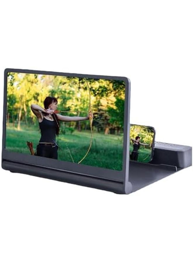 12 Inch HD Screen Magnifier with Dual Speakers for Mobile Phone Tablet Movies Gaming - Image 2