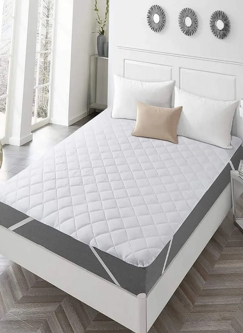 Blueberry Soft Comfort Mattress Protector Mattress Topper Cover 4 Corner Elastic 140x200cm  - Image 1