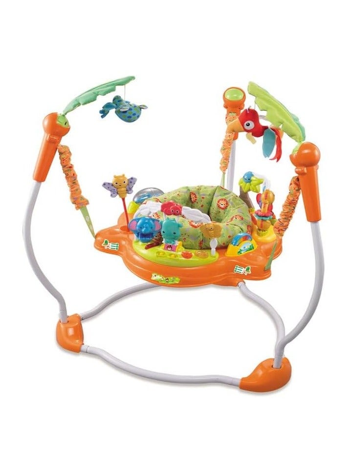Multi-functional baby jumping activity seat with musical toys - Image 1