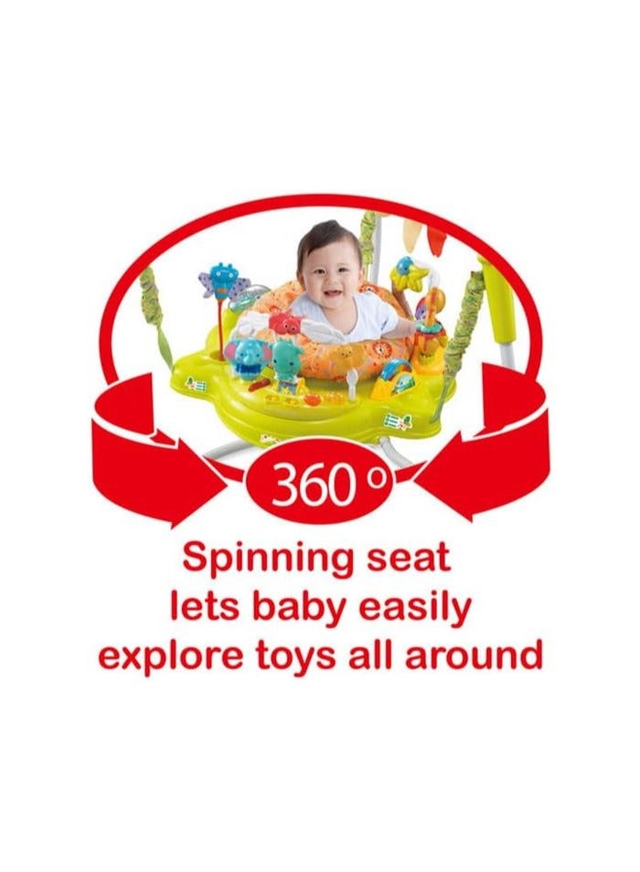 Multi-functional baby jumping activity seat with musical toys - Image 3