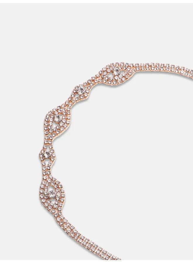 SOHI Bling Eye Statement Artificial Necklace Jewellery
