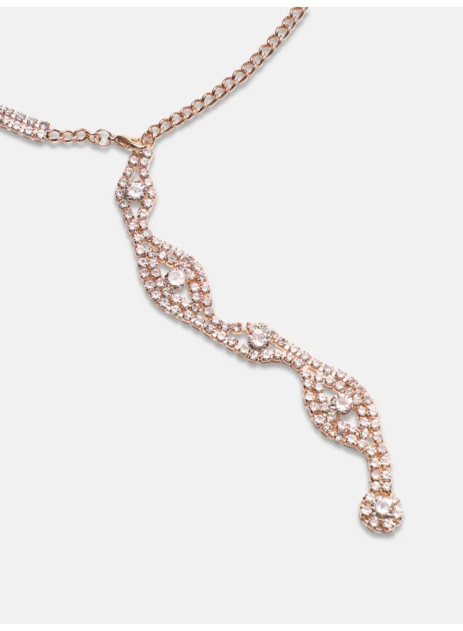 SOHI Bling Eye Statement Artificial Necklace Jewellery