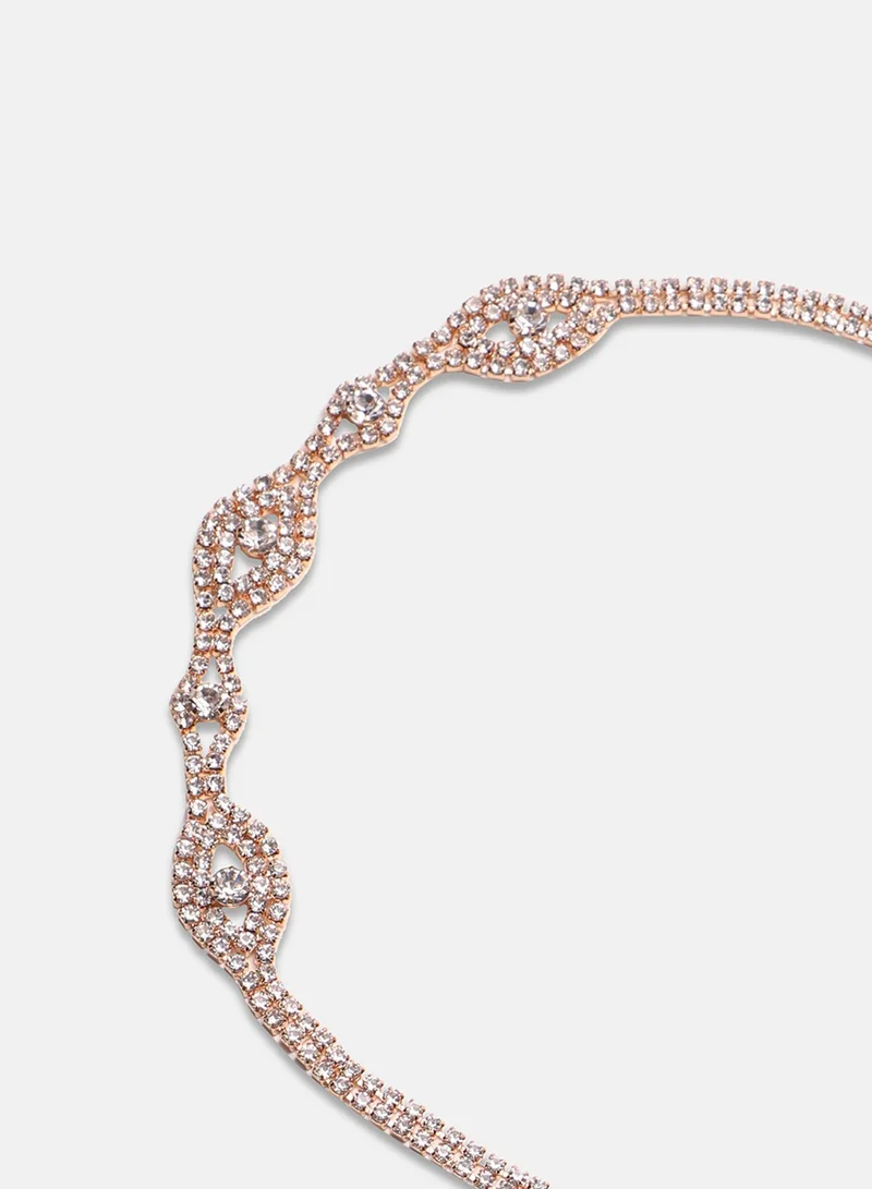 SOHI Bling Eye Statement Artificial Necklace Jewellery