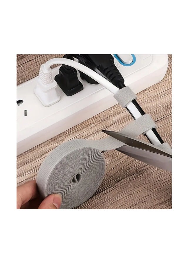 Generic - 6 rolls of reusable fastening and tying tape in multiple colors, 100 cm long, for cable management and organization. - Image 1