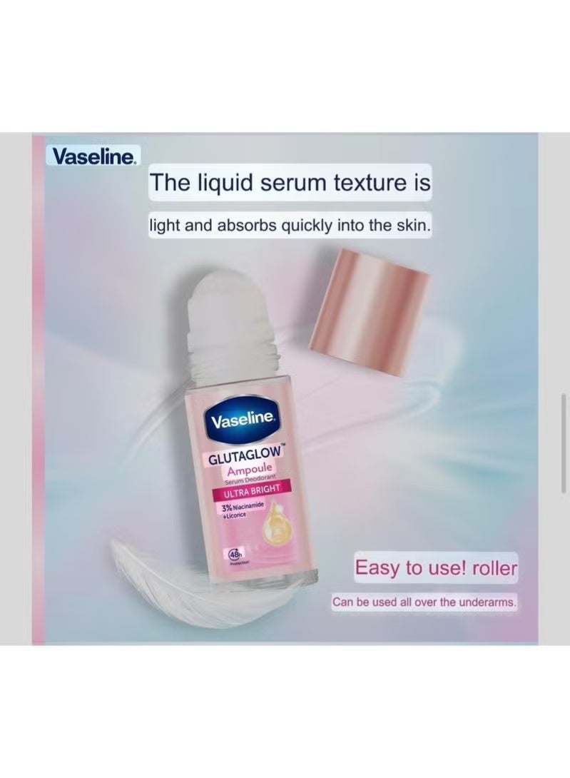 Vaseline Gluta Glow Ultra Bright Deodorant Ampoule - 45ml - Image 2