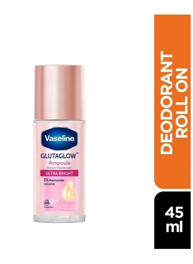 Vaseline Gluta Glow Ultra Bright Deodorant Ampoule - 45ml - Image 1