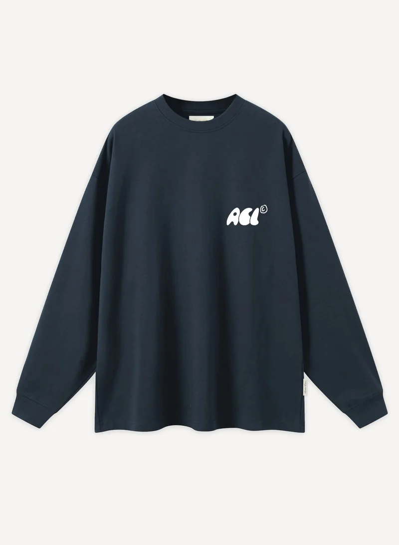 أنوذر كوتون لاب  تيشيرت بأكمام طويلة ورقبة دائرية