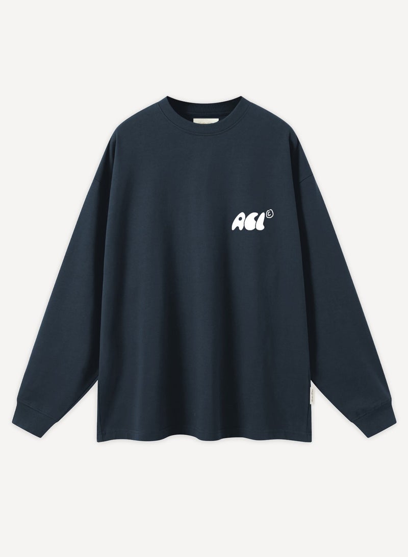 Another Cotton Lab Crew Neck Long Sleeve T-shirt - Image 2