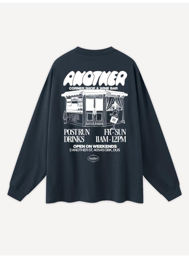 Another Cotton Lab Crew Neck Long Sleeve T-shirt - Image 3
