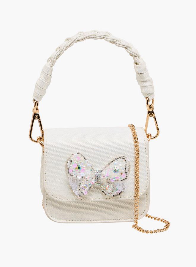 فلورا بيلا من شو إكسبرس حقيبة فلورا بيلا كروس بودي مزينة بفراشة بحزام سلسلة مجموعة رمضان - Image 1